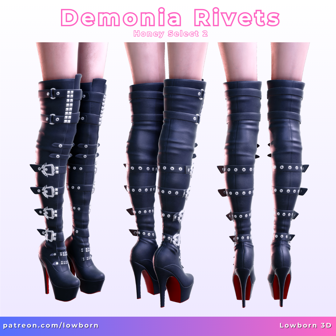 Demonia Rivets Heels HS2