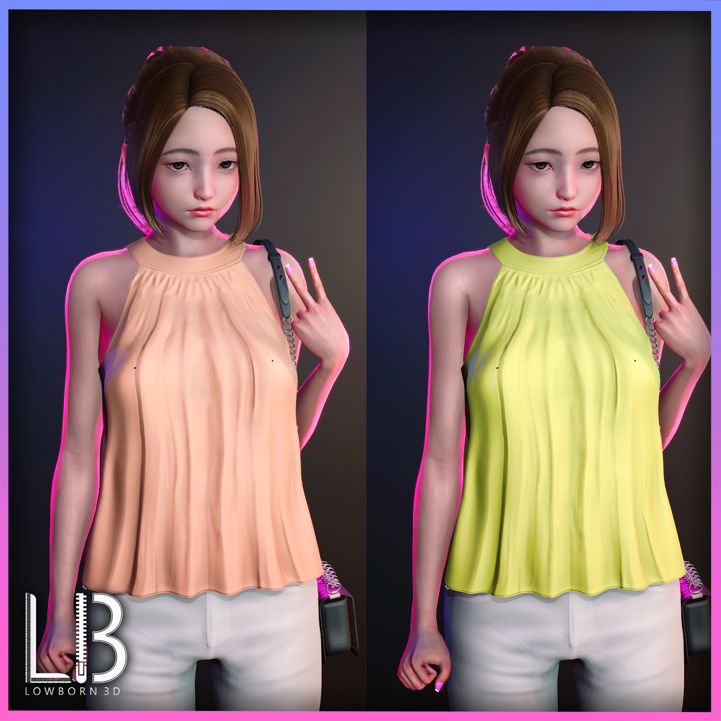 Elegant Sleeveless Blouse Honey Select 2