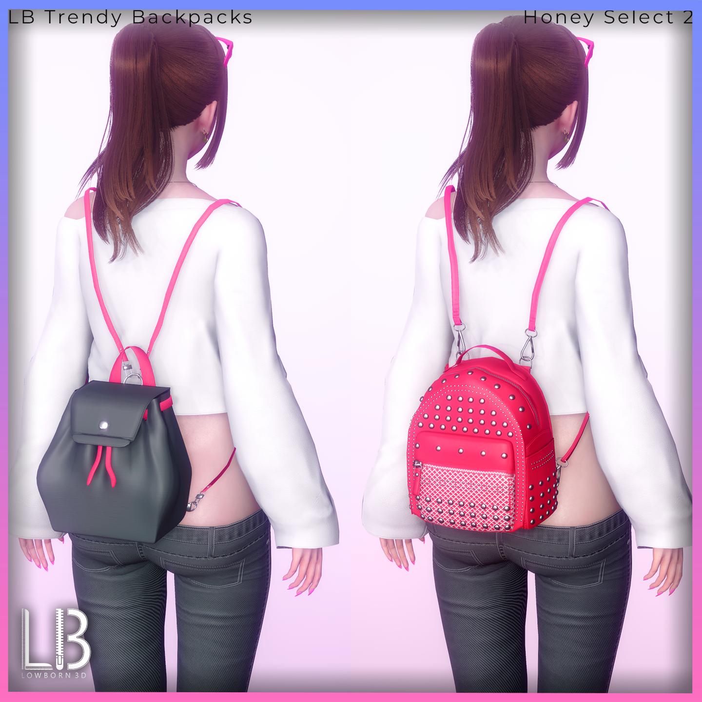 Trendy Backpacks – Honey Select 2 Accessory Mods